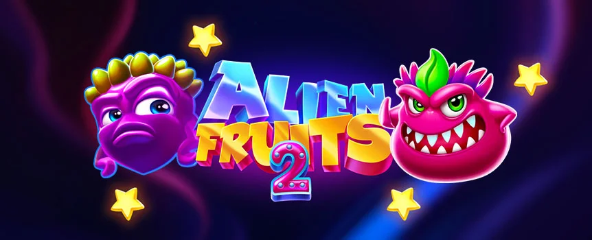 Discover a universe of prizes in the slot game Alien Fruits 2. Go bananas with rewards from Free Spins and wins of up to x5,000 your initial bet.