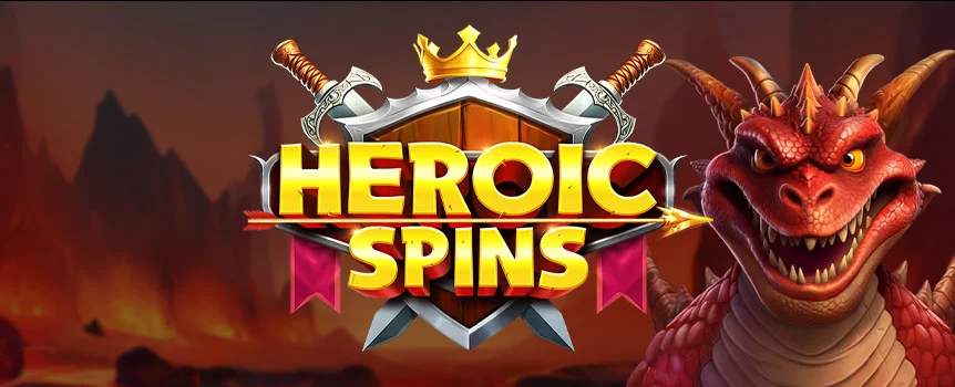 Discover the thrilling world of Heroic Spins on Joe Fortune! Battle ancient evils and get rewarded with dynamic Multiplier Wilds and Free Spins!