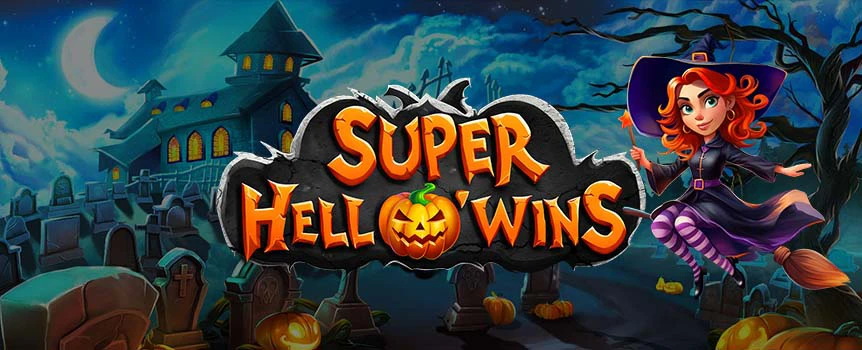 Enjoy terrifyingly great wins in Super Hell O'Wins, a Halloween-themed game for classic slot lovers. Boost your payout with Free Spins and Super Wins now.