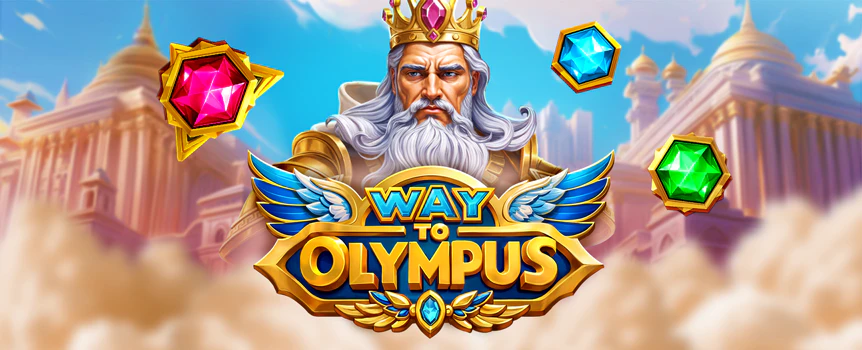 The gods are calling, mate. Stack wins, dig up Wilds, and chase a 10,000x Max. Win in Way to Olympus.